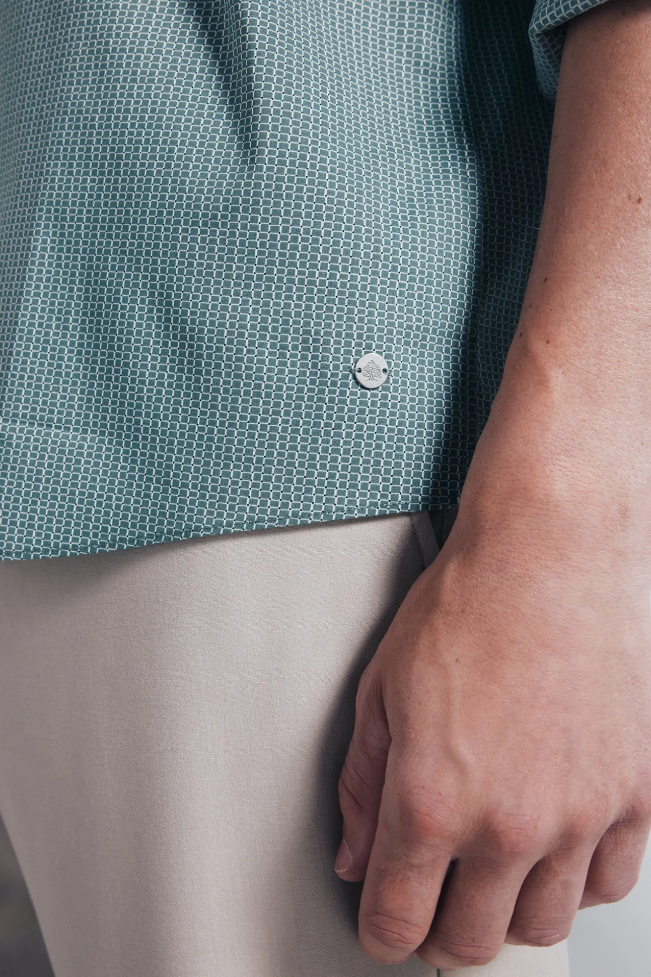 Chemise en popeline micro- imprimé