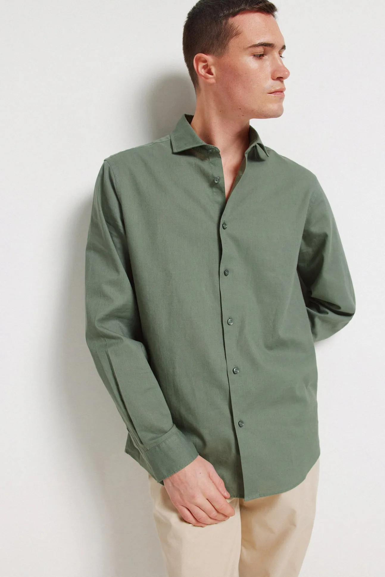 Chemise habillée en lin