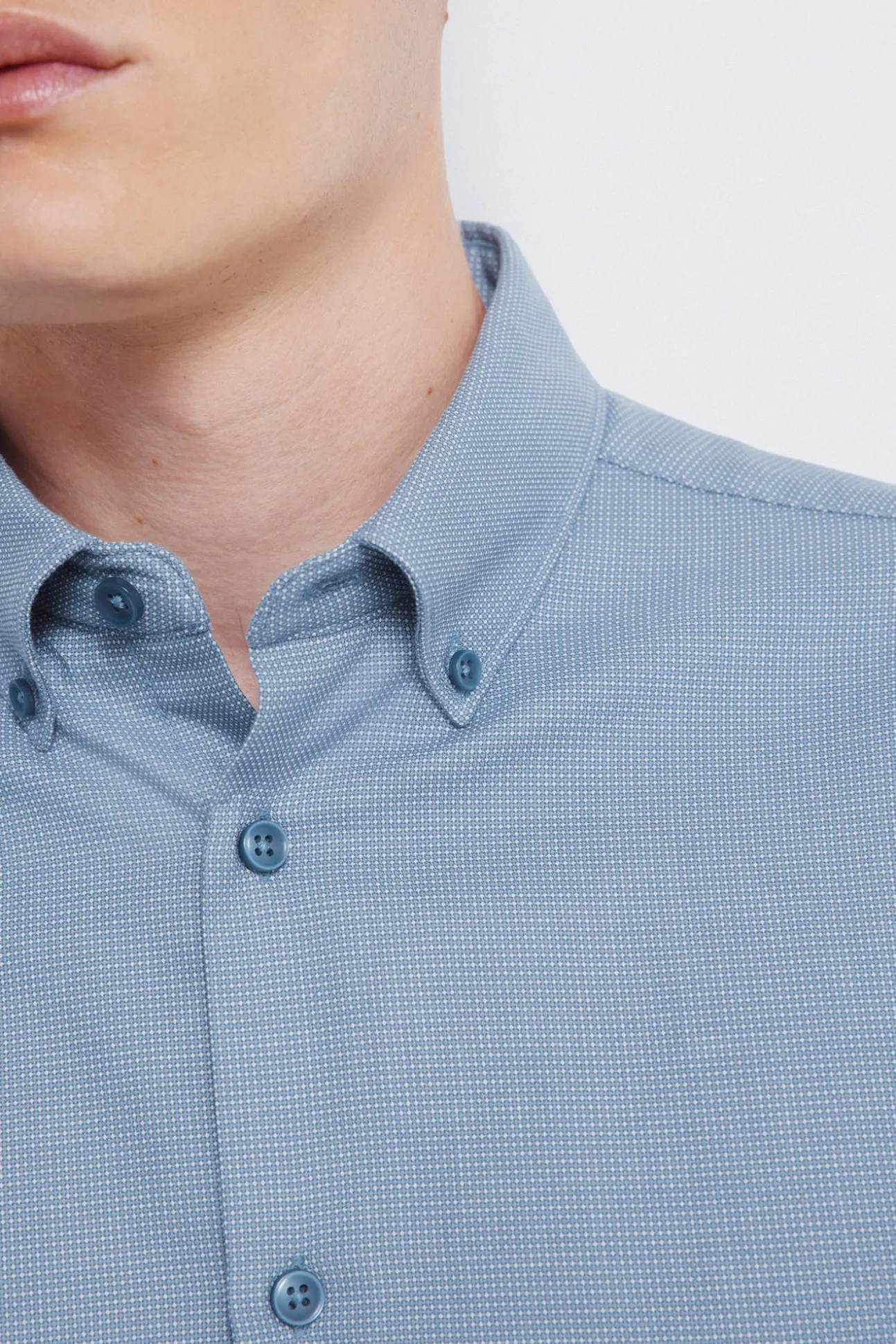 Chemise habillée structurée bicolore