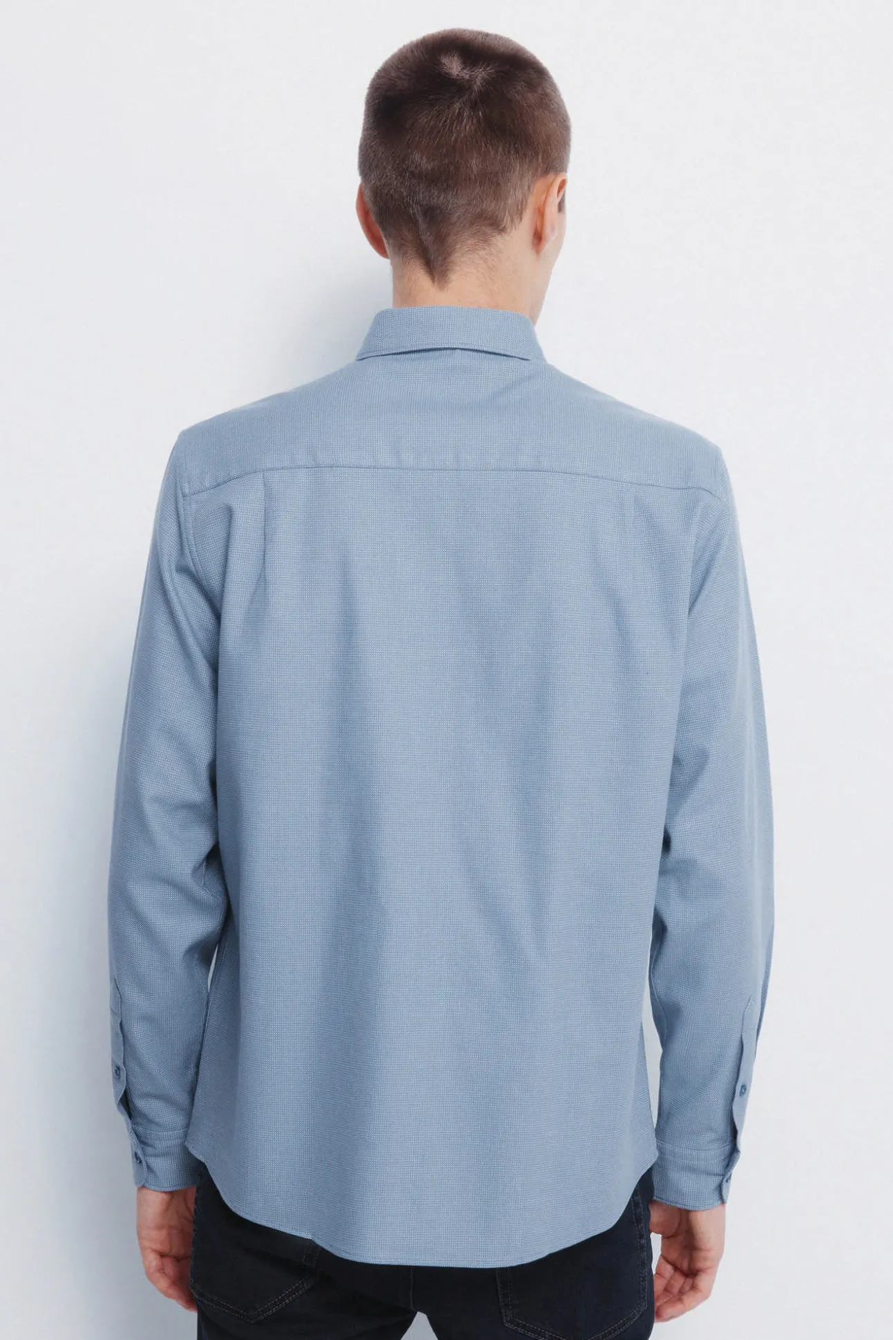 Chemise habillée structurée bicolore