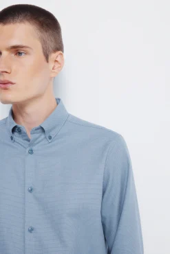 Chemise habillée structurée bicolore