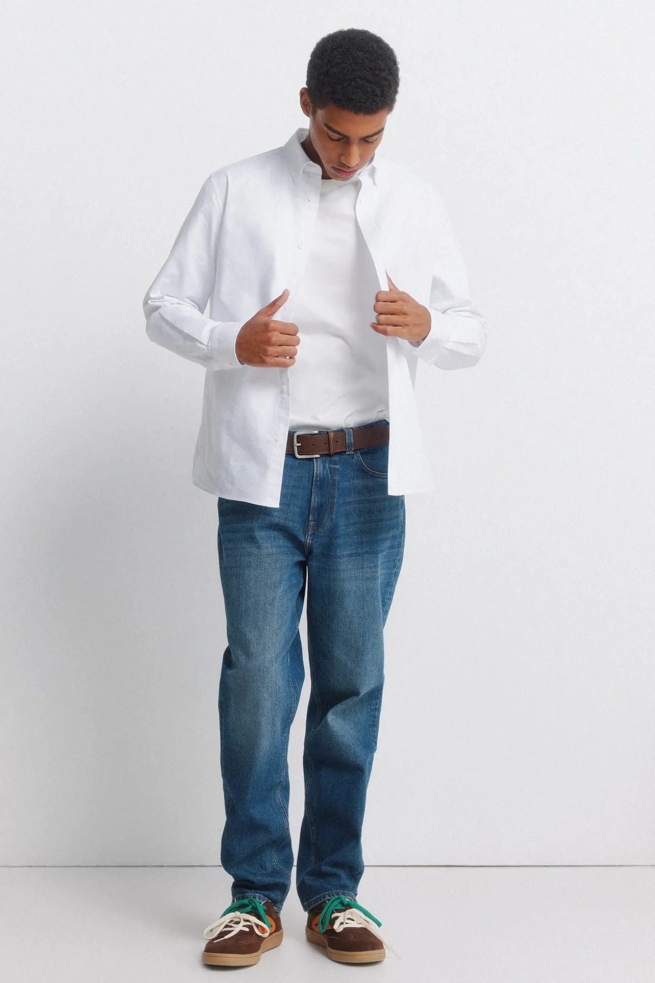 Chemise infroissable en oxford
