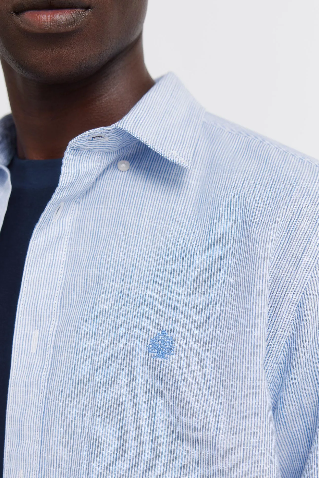 Chemise légère micro-rayures