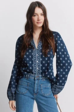 Chemise manches longues imprimée