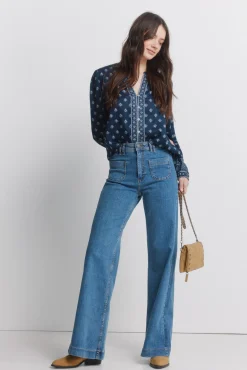 Chemise manches longues imprim&eacute;e