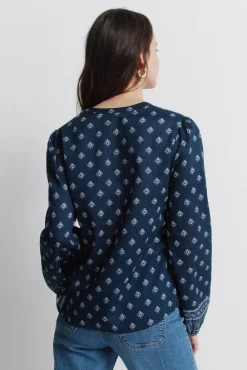 Chemise manches longues imprim&eacute;e