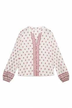 Chemise manches longues imprim&eacute;e