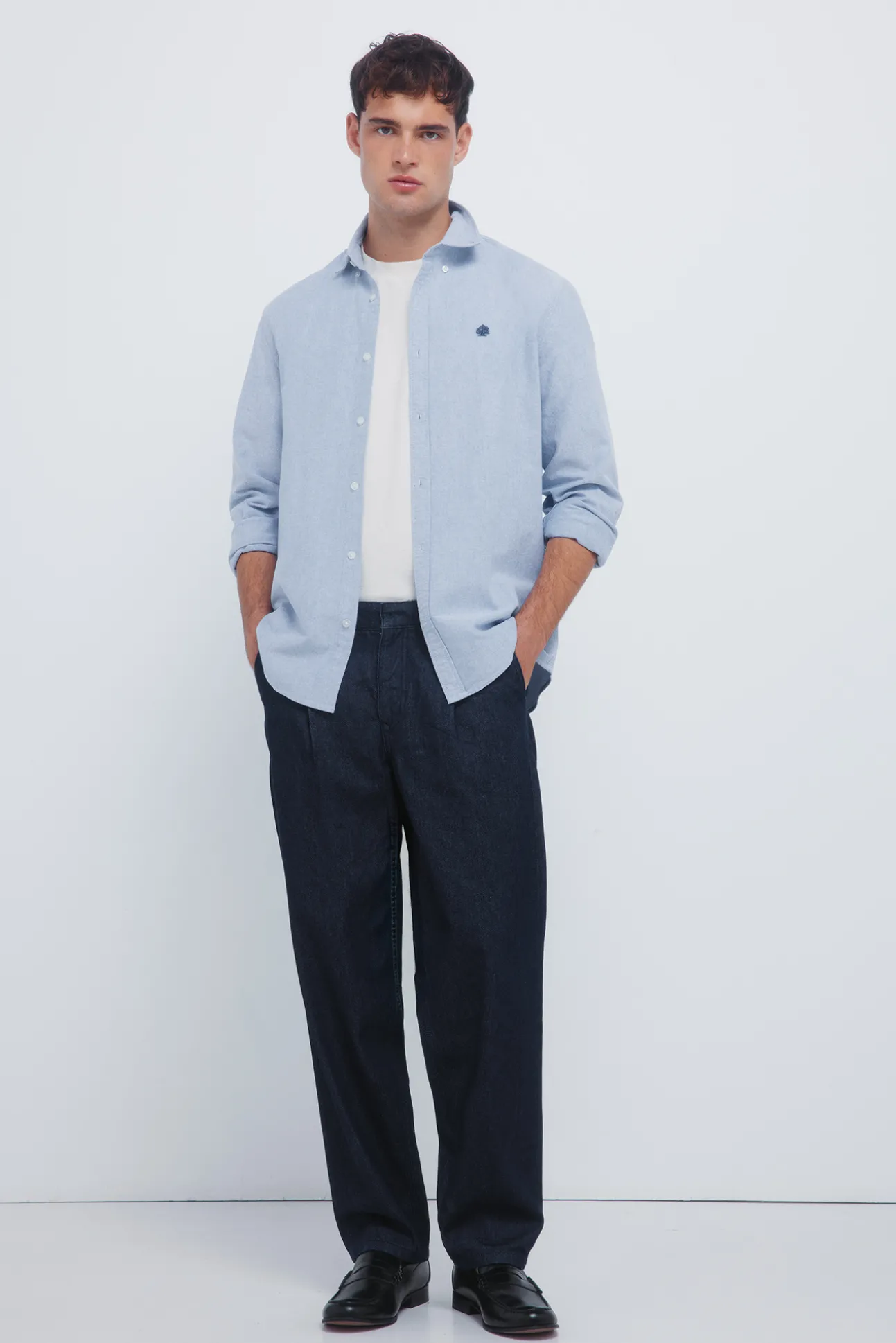 Chemise oxford à coudières