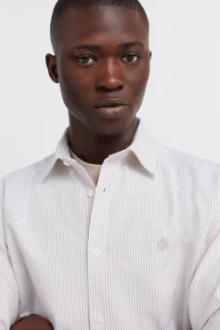 Chemise oxford &agrave; rayures infroissable
