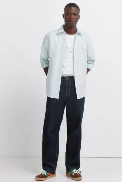 Chemise oxford à rayures infroissable