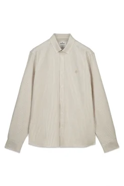 Chemise oxford à rayures infroissable