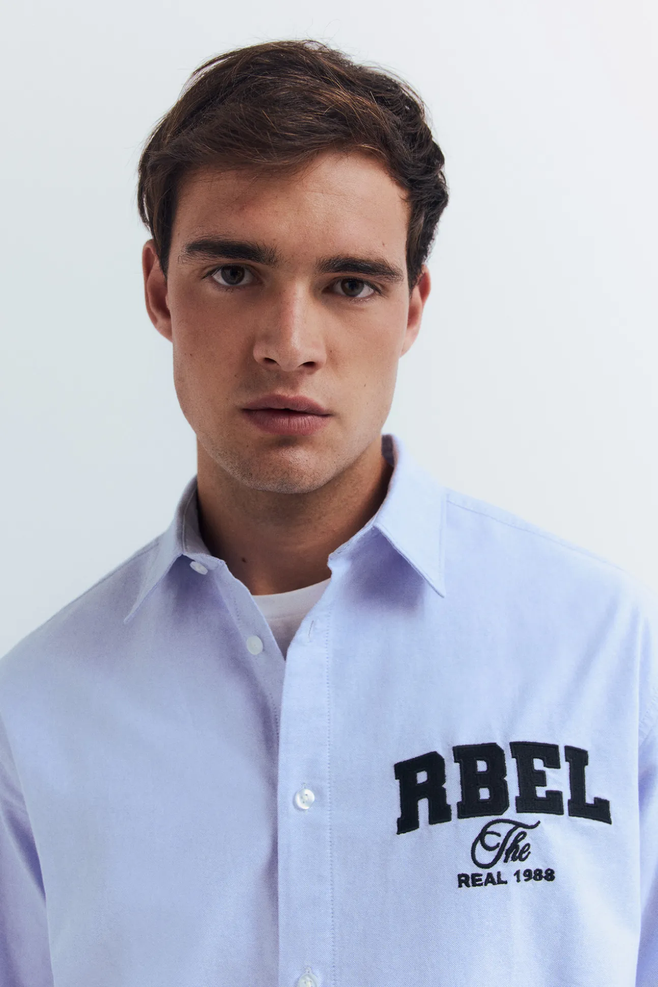 Chemise Oxford brodée