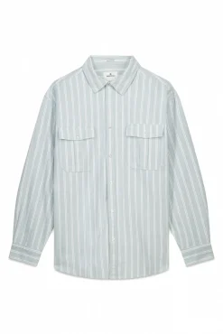 Chemise Oxford rayures avec poches