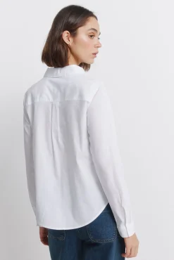 Chemise pliss&eacute;e manches longues