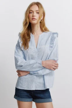 Chemise romantique à volants