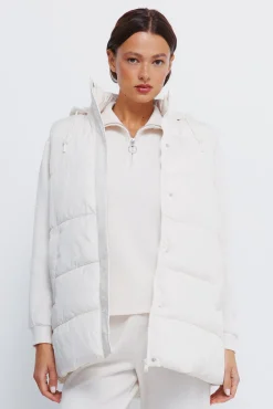 Gilet à capuche en polyester recyclé