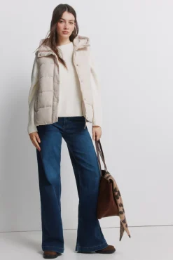 Gilet matelassé avec capuche