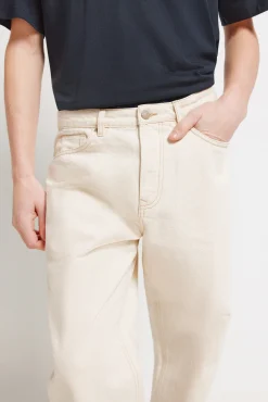 Jeans coupe droite écru