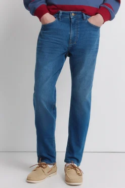 Jeans coupe slim d&eacute;lav&eacute; moyen