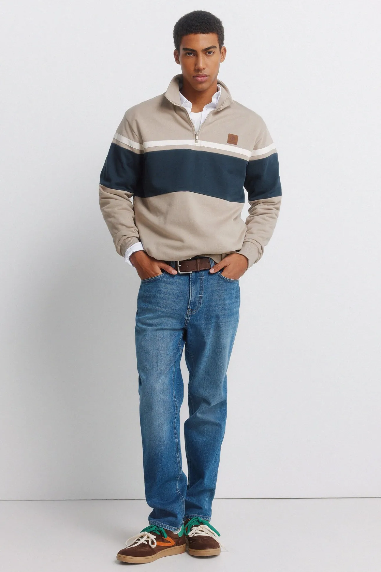 Jeans délavage moyen regular fit