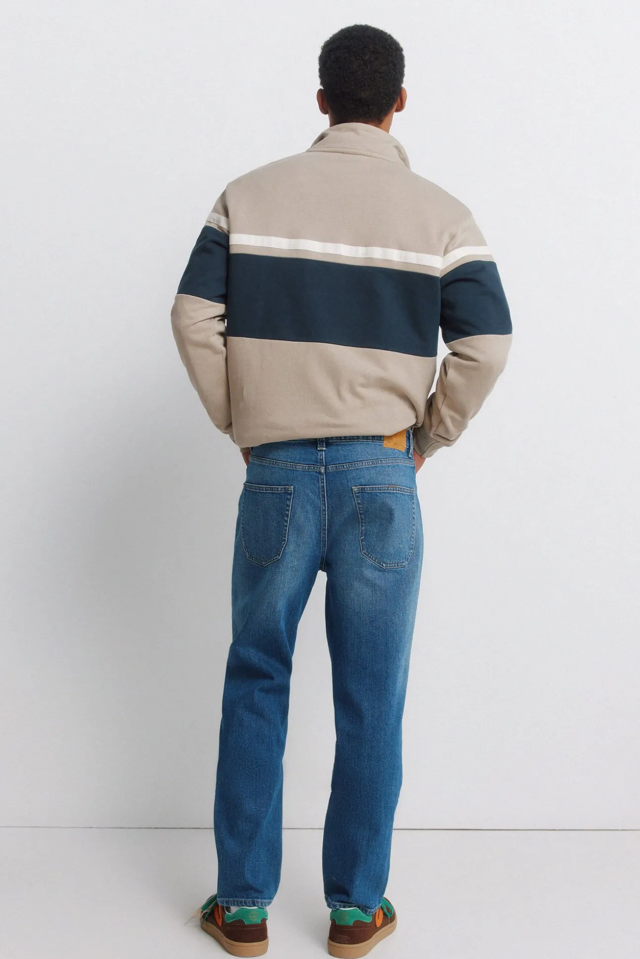 Jeans délavage moyen regular fit