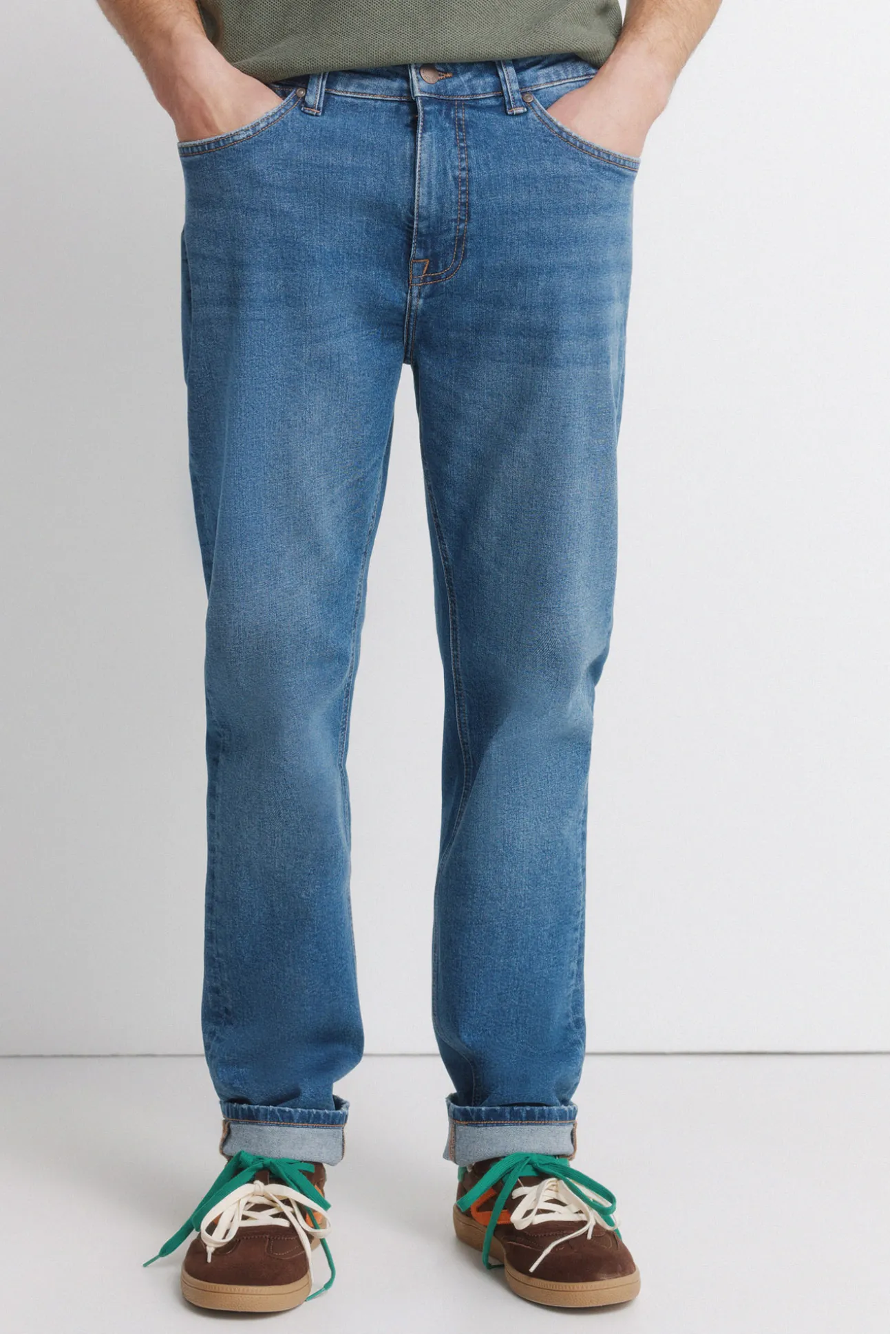Jeans délavage moyen slim fit