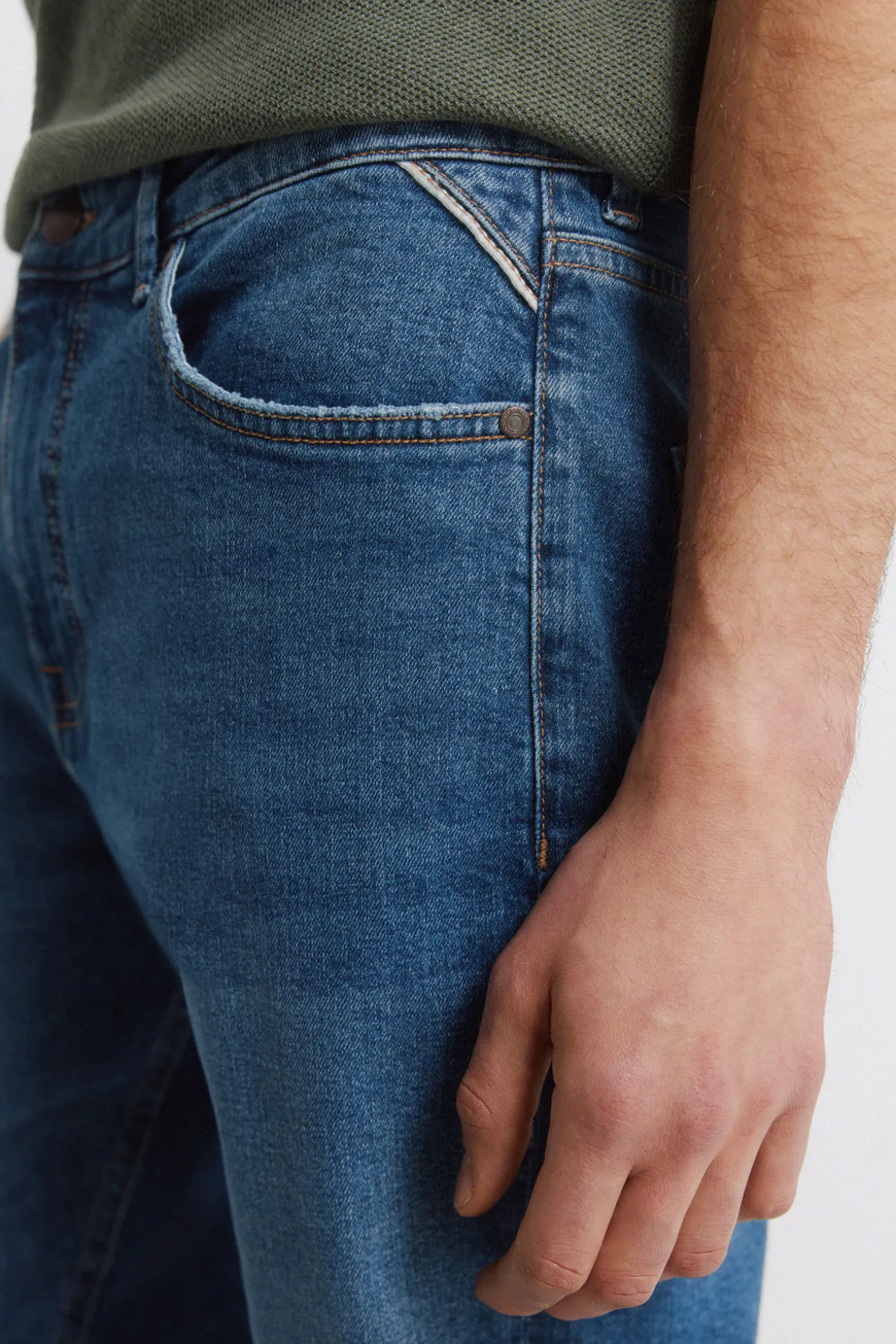 Jeans délavage moyen slim fit