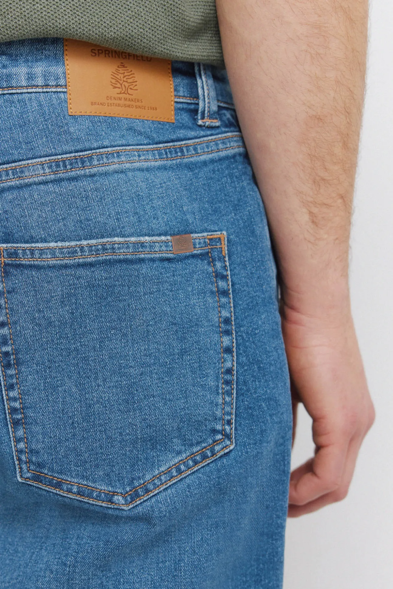 Jeans délavage moyen slim fit