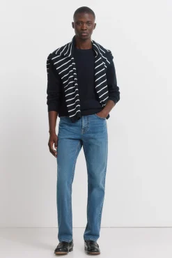 Jeans délavage moyen foncé coupe skinny