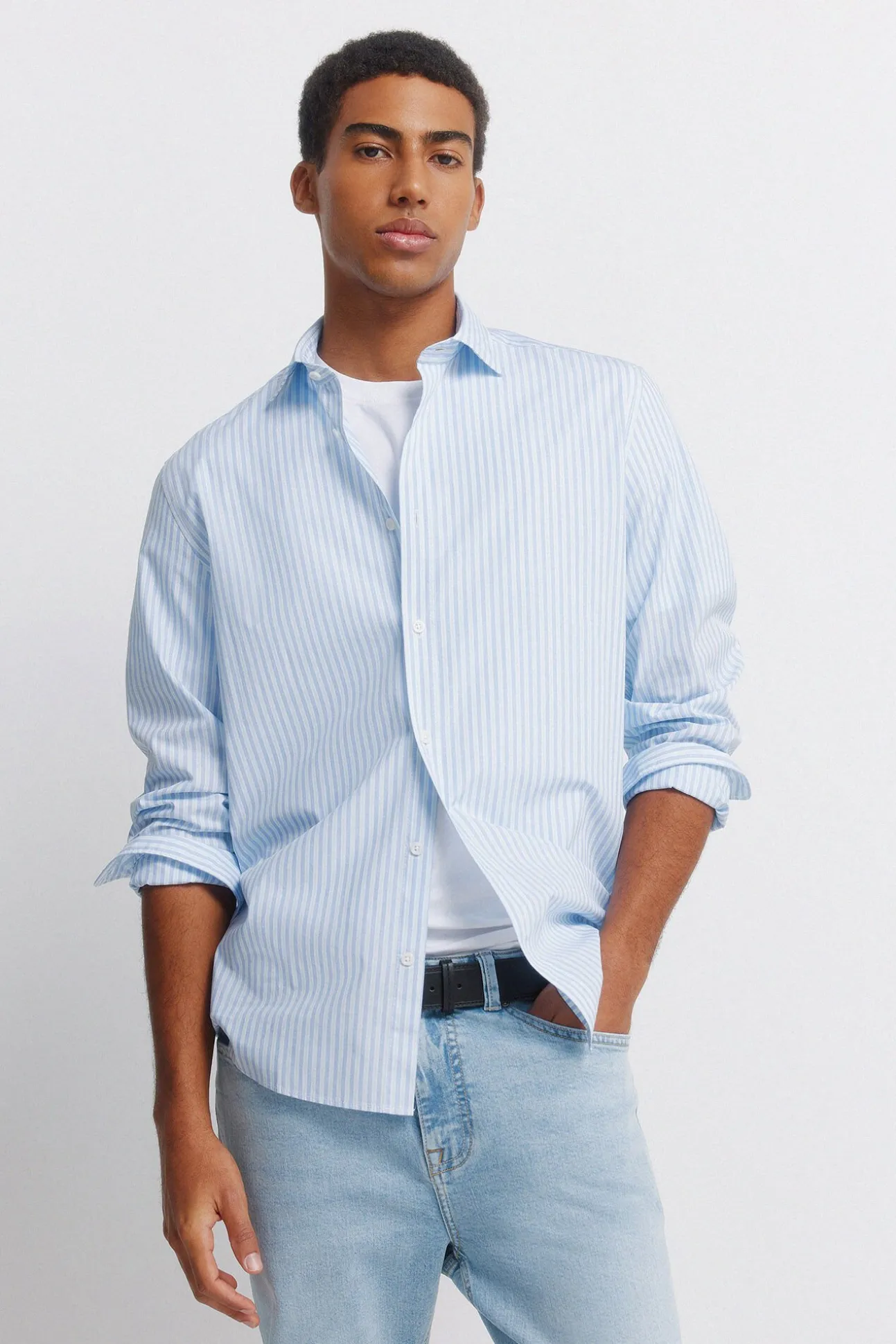 Jeans délavé clair slim