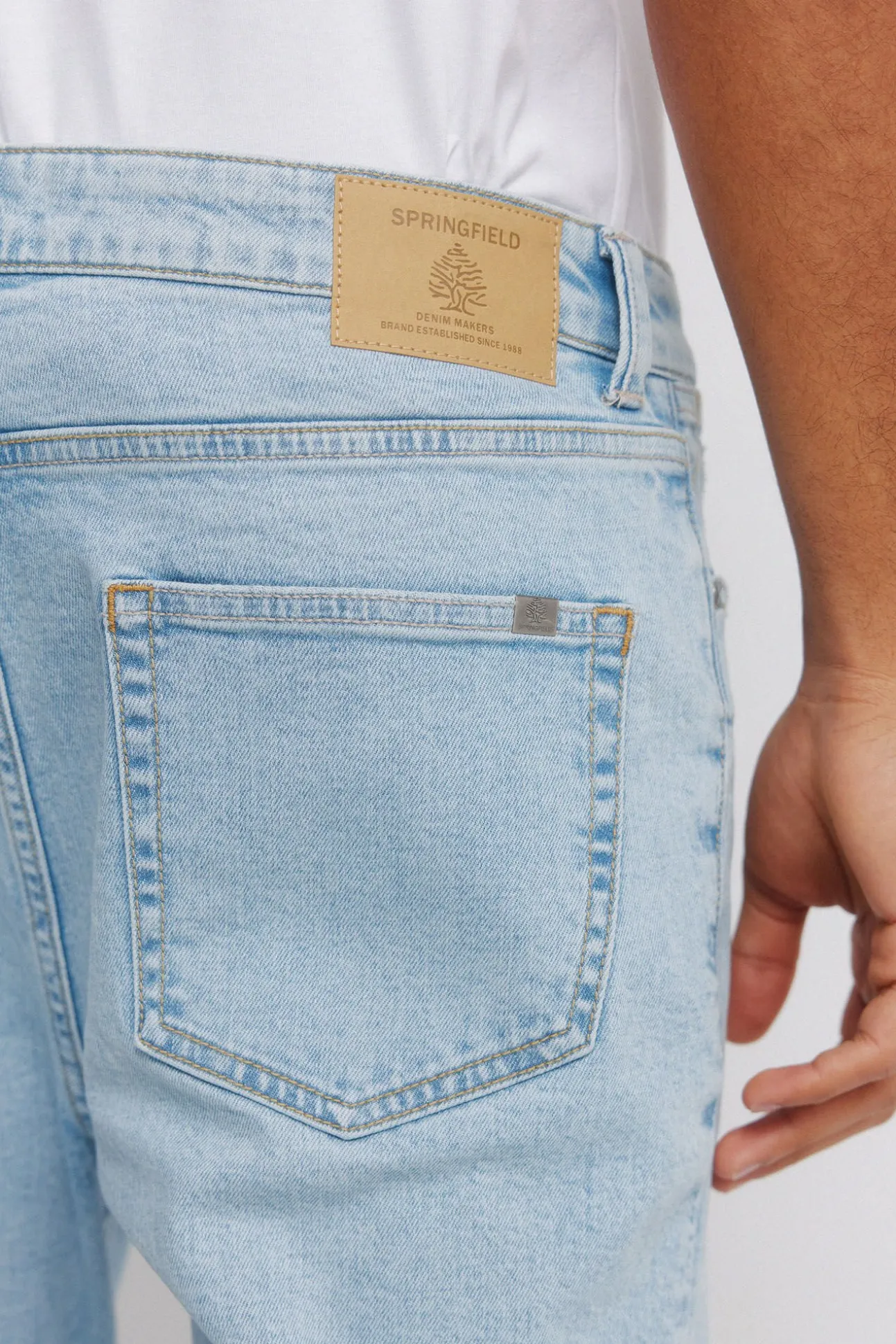 Jeans délavé clair slim