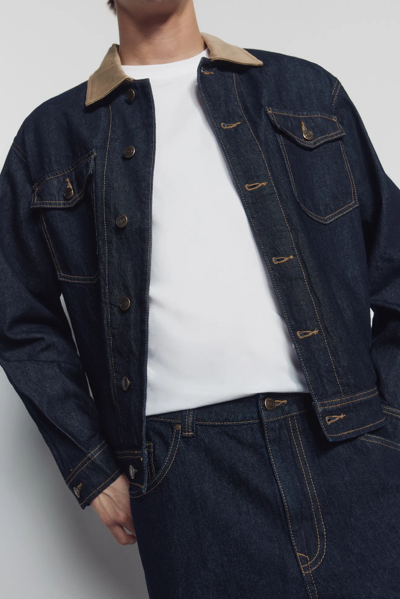 jeans larges délavés lavé désencollé