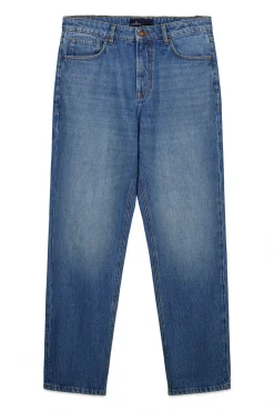 Jeans lavage moyen coupe droite