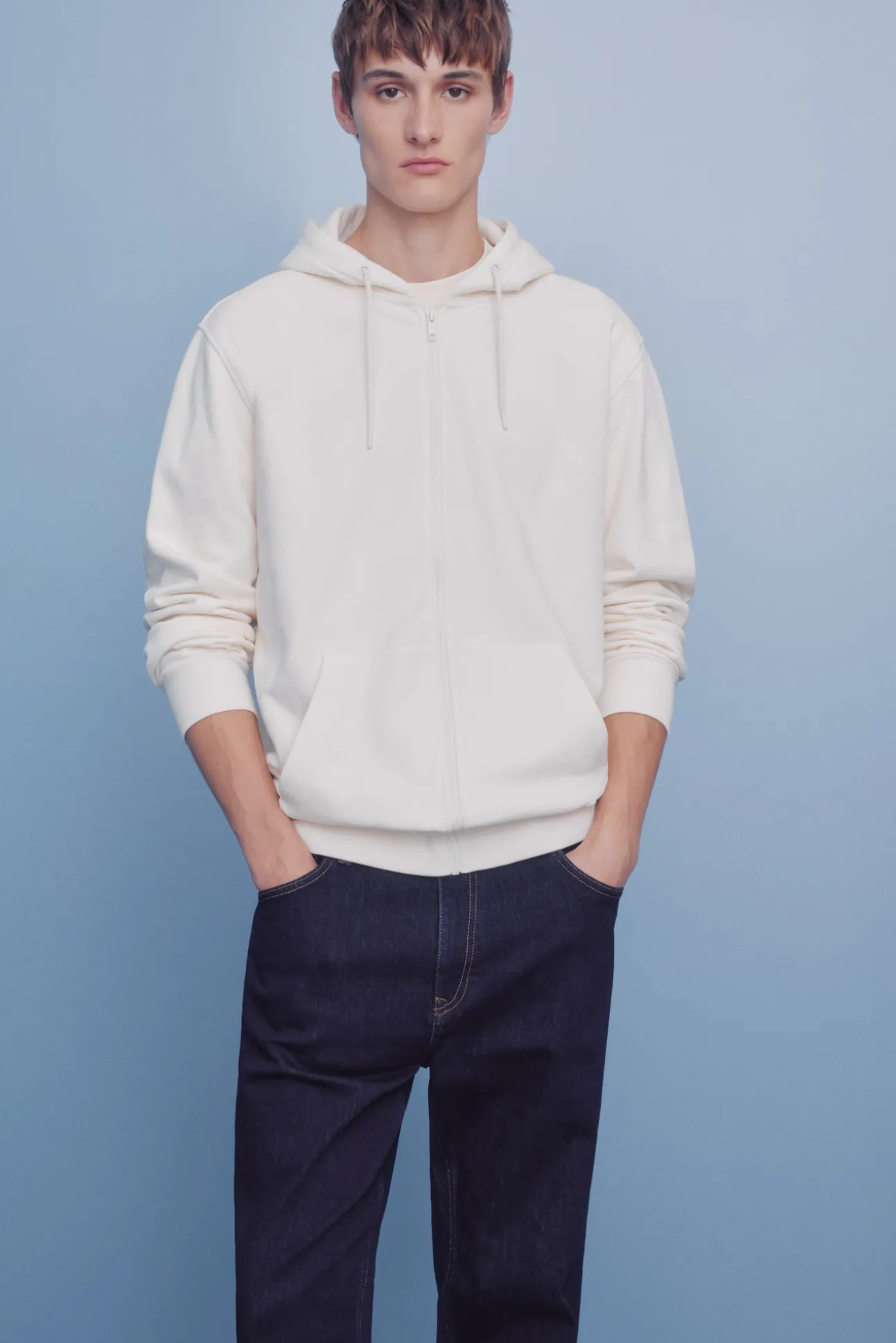 Jeans lavé désencollé