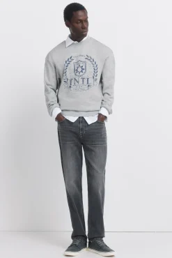 Jeans noir délavé slim fit