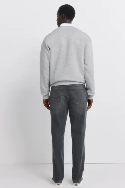 Jeans noir délavé slim fit
