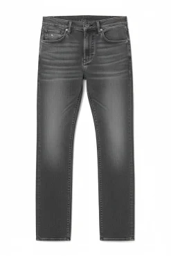 Jeans noir délavé slim fit