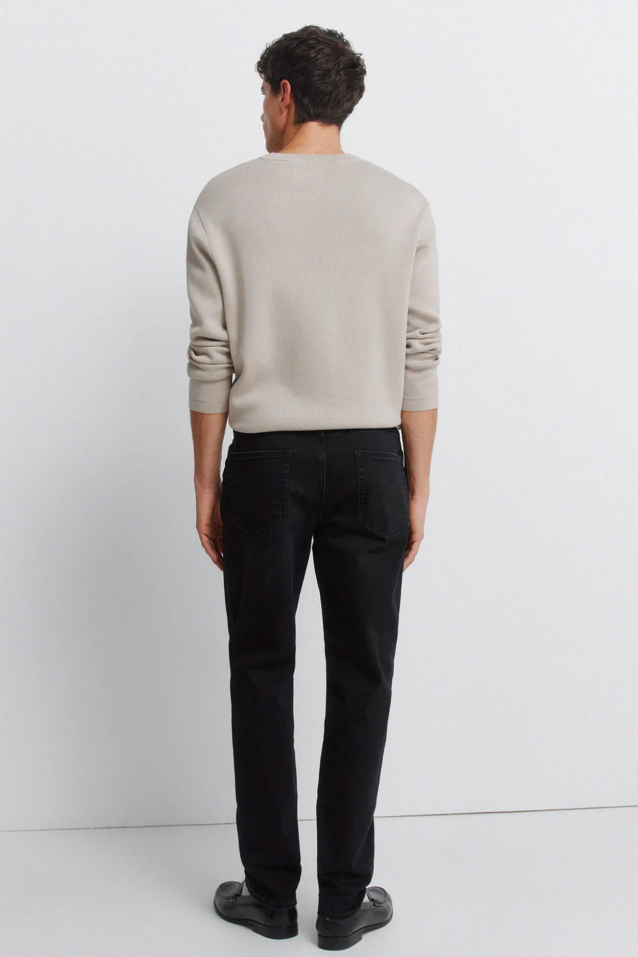 Jeans noir lavé coupe skinny