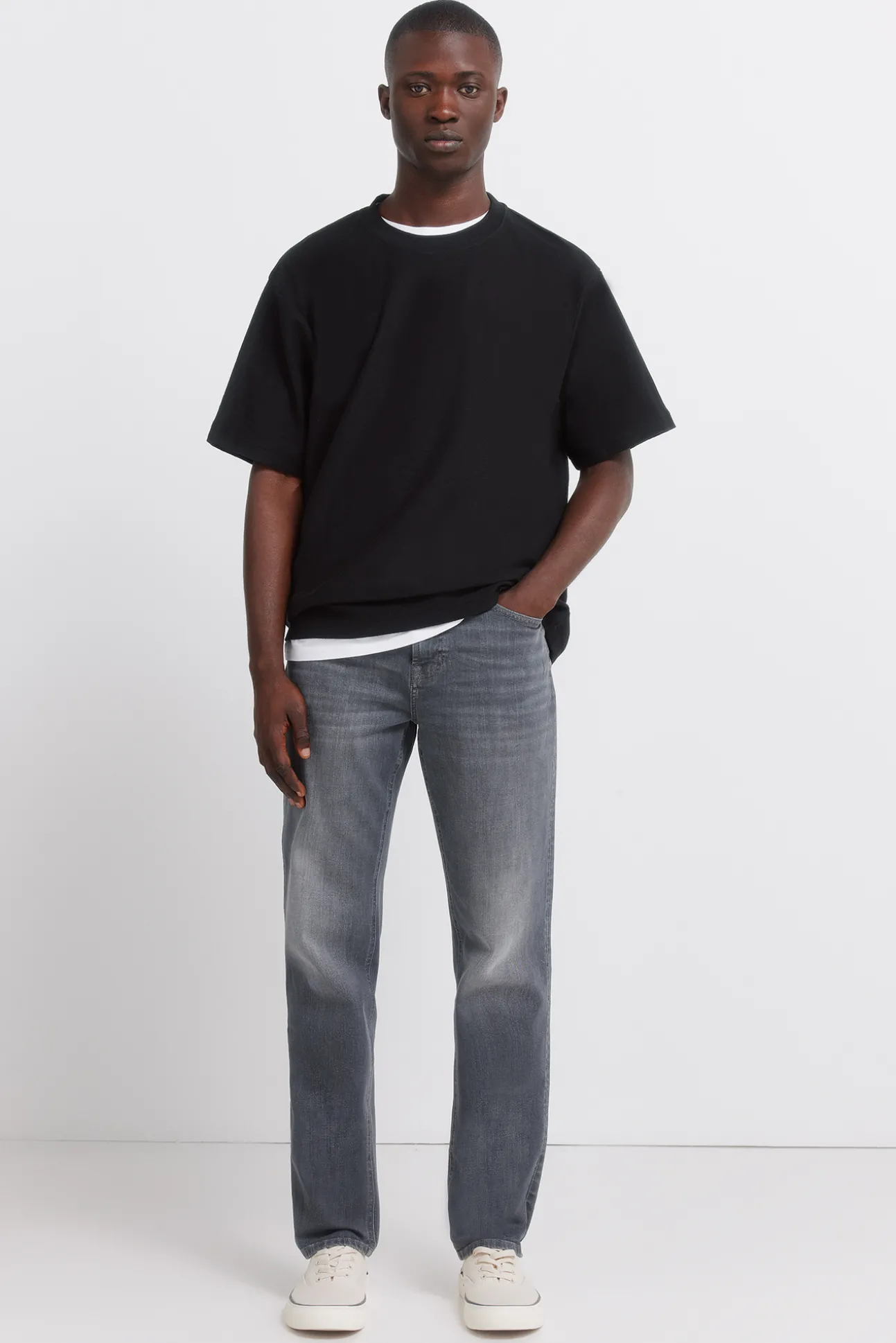 Jeans skinny gris foncé