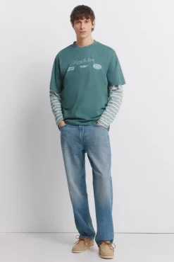 Jeans surteint coupe droite