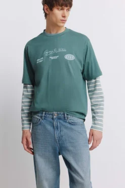 Jeans surteint coupe droite