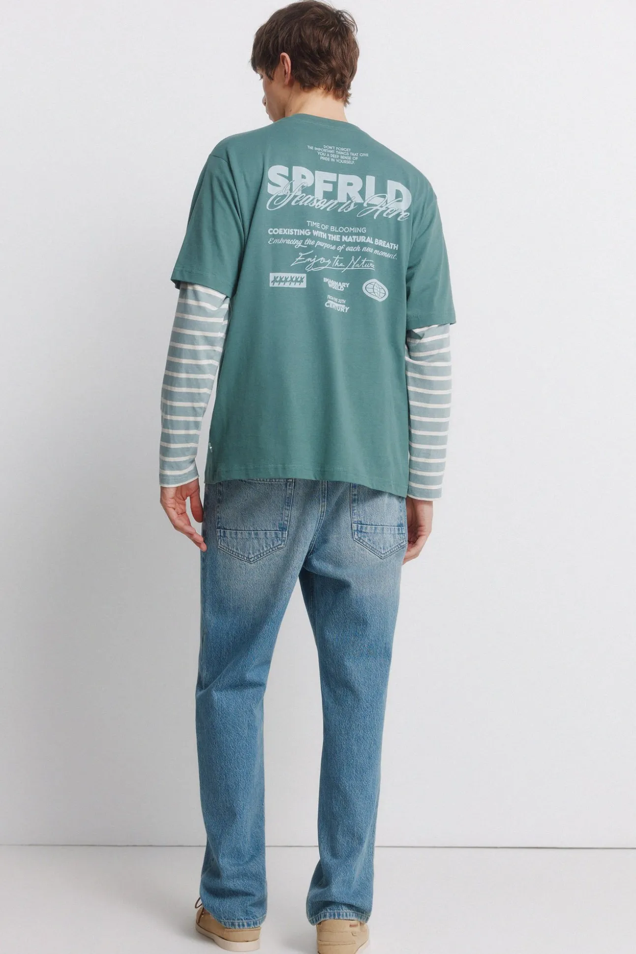 Jeans surteint coupe droite