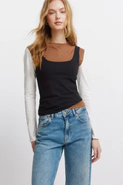 Jeans taille moyenne