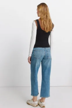 Jeans taille moyenne