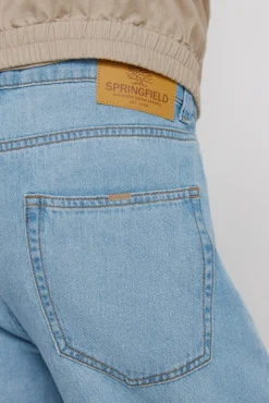 Jeans ultra légers lavage moyen coupe droite