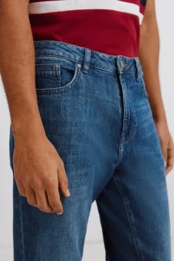 Jeans ultra-léger délavé foncé slim fit