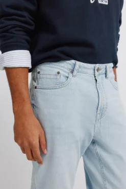 Jeans ultra-l&eacute;gers d&eacute;lav&eacute;s clairs slim fit