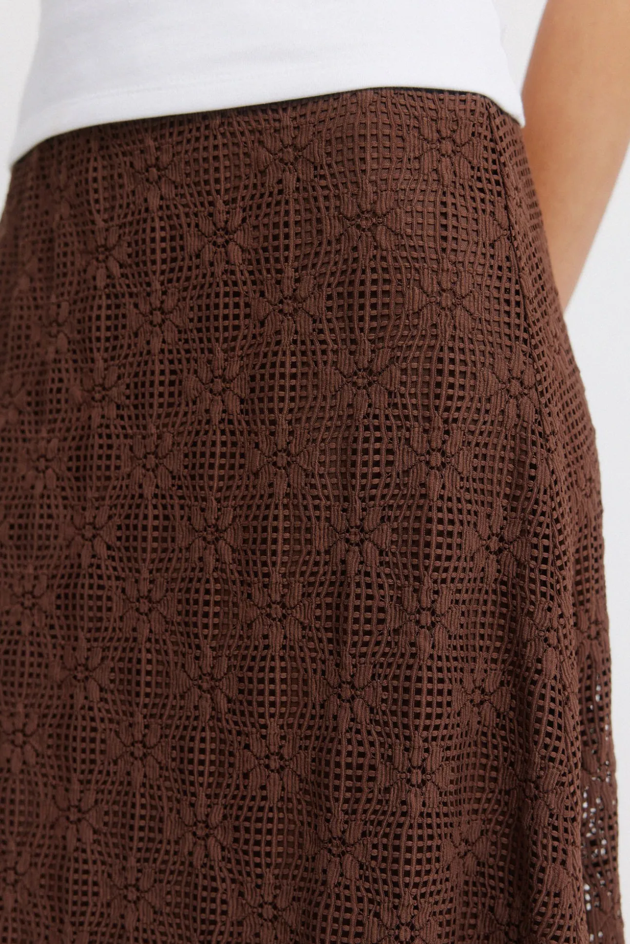 Jupe midi structurée
