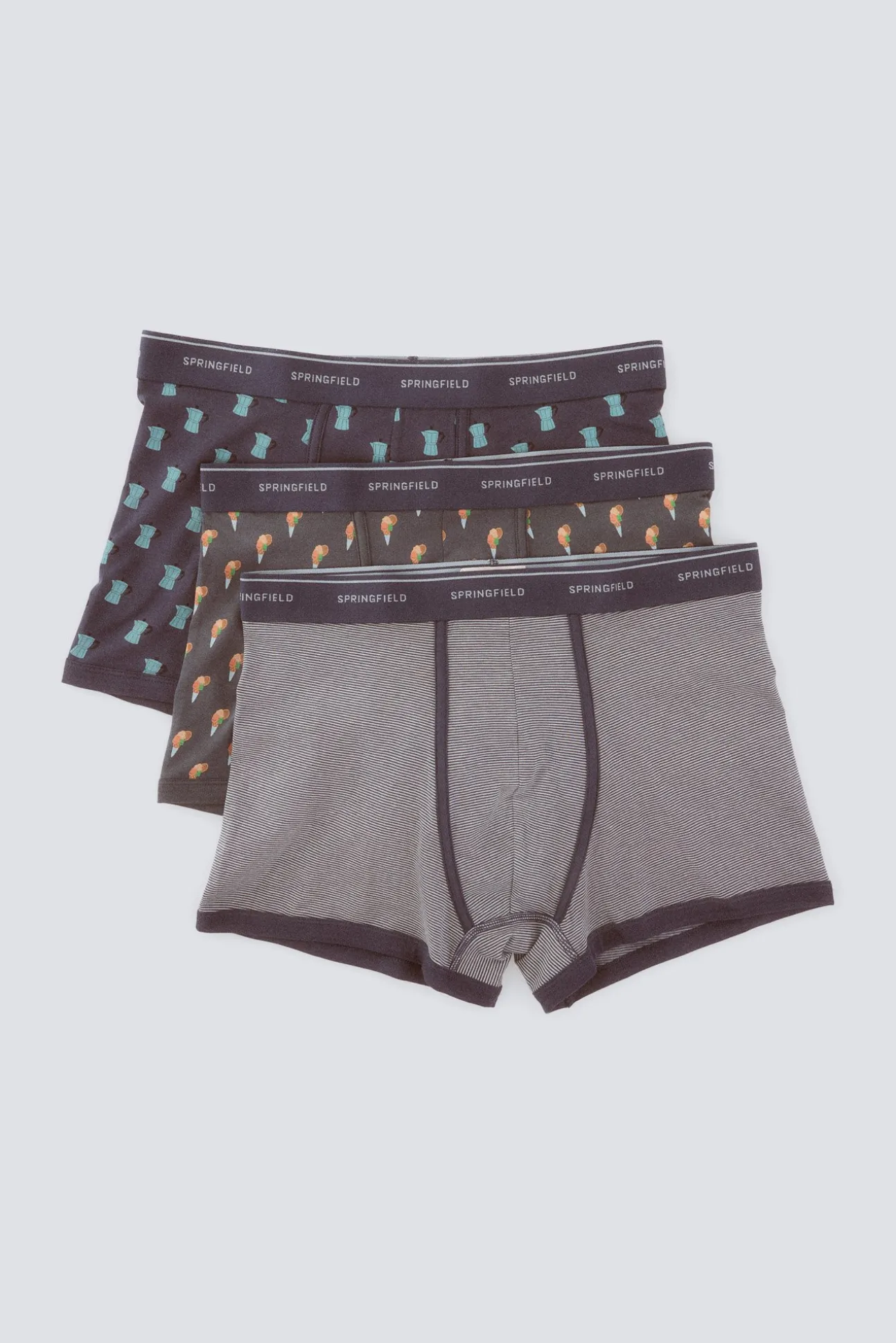 Lot de 3 boxers café glacé