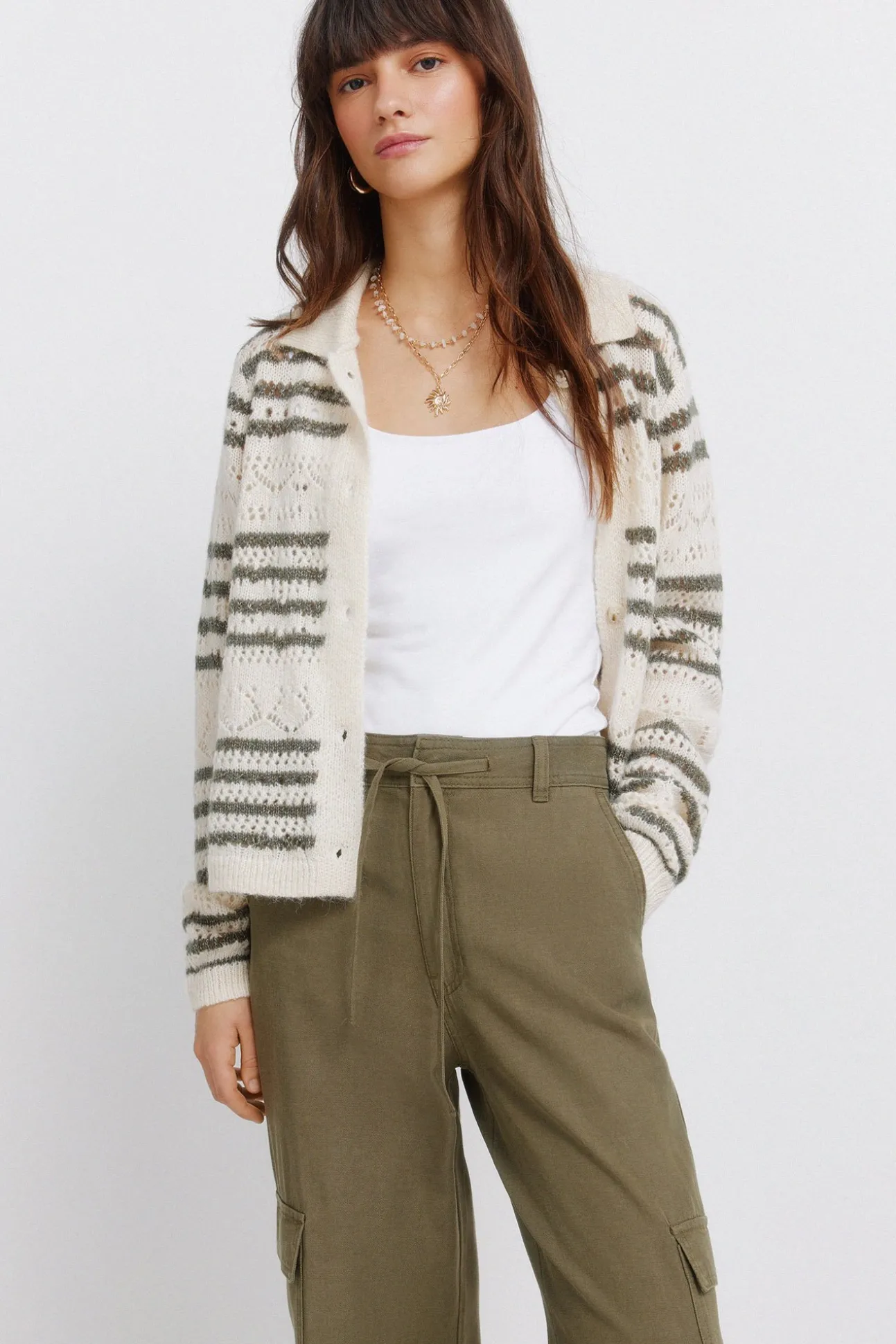 Pantalon cargo en coton